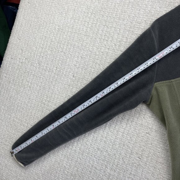 Columbia Jacket Wom M Benton Spring Half Snap Fleece Pullover Green / Gray Camp - Picture 10 of 15
